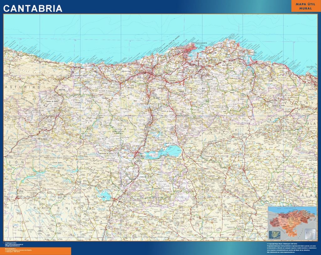 mapas-cantabria-y-santander-grandes-de-pared